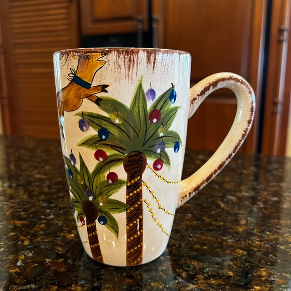 Tropical Palm Tree Tall Christmas Mug SET-Fiji Christmas - Picture 6 of 11